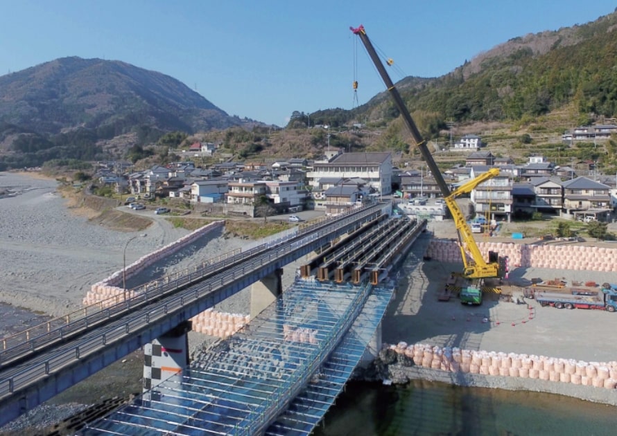 川北東橋左岸下部橋梁改良工事(徳島市)