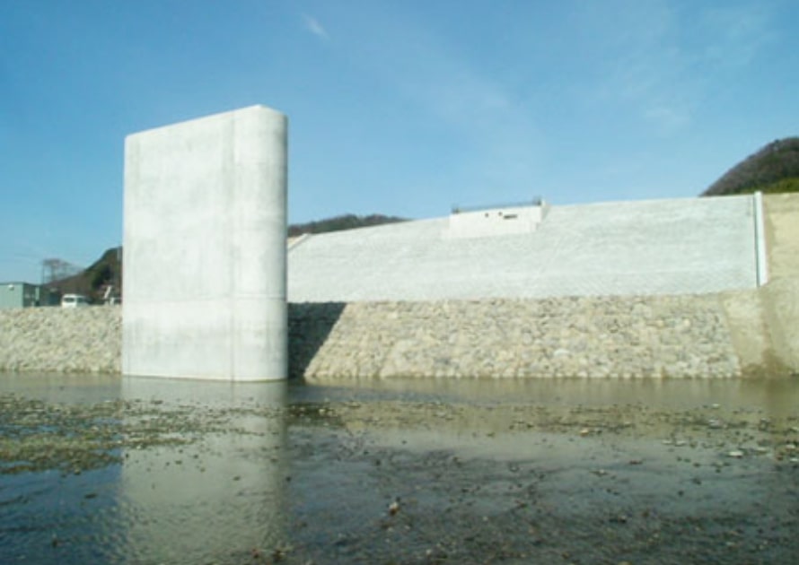 川北東橋左岸下部橋梁改良工事(徳島市)