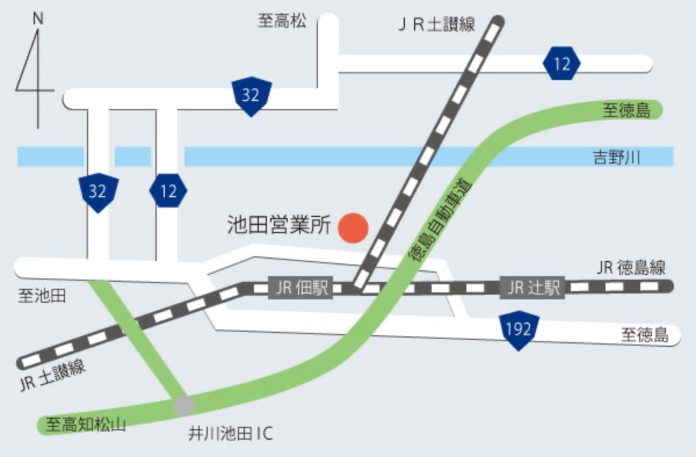 株式会社大日 池田営業所 広域地図