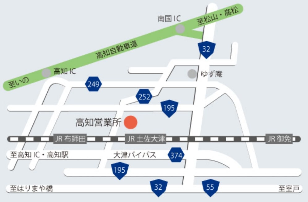株式会社大日 高知営業所 広域地図