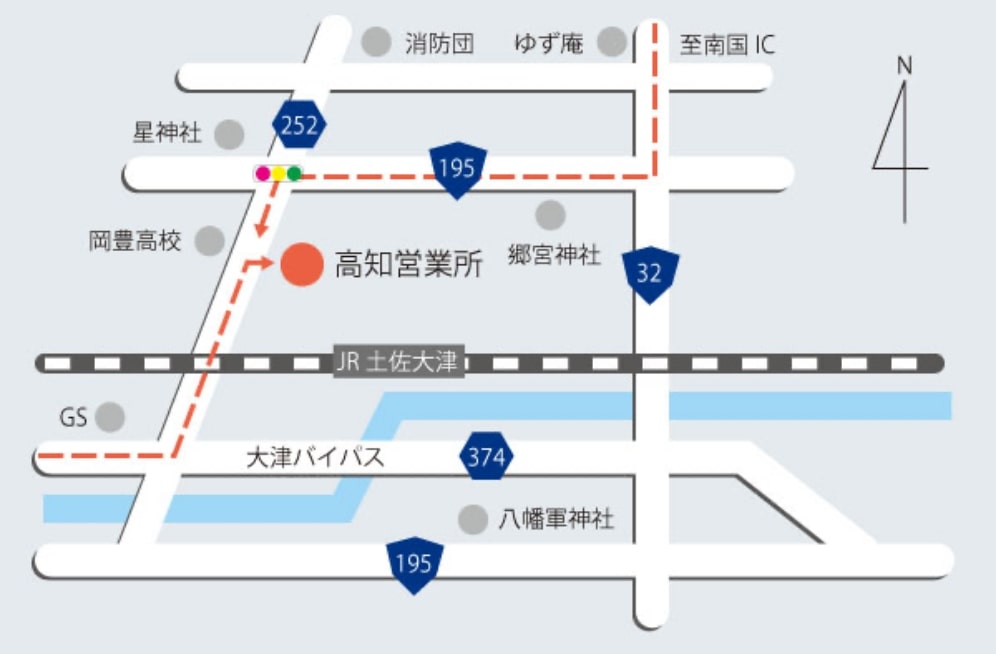 株式会社大日 高知営業所 近隣地図