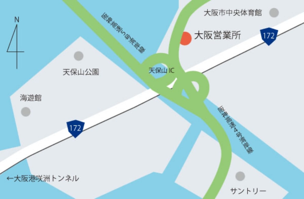株式会社大日 大阪営業所 広域地図